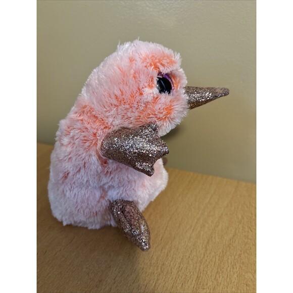 Ty Silk Beanie Boos Pink Silver Glitter Platypus 8” Plush Stuffed Animal Toy NWT - Picture 6 of 9